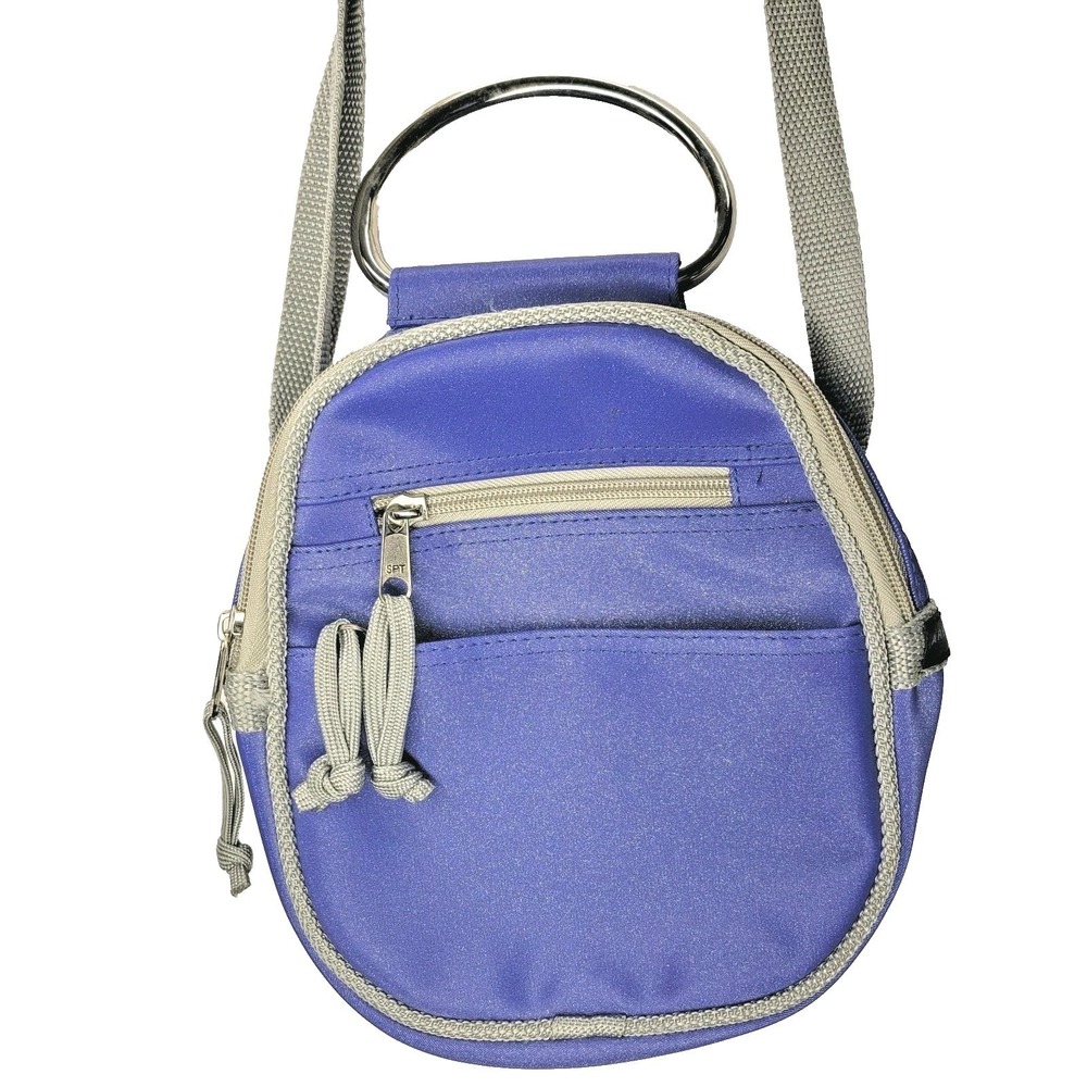 VTG Y2K Arezzo Girasole Crossbody Bag Shimmer Ring Handle